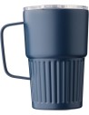 Tazas térmicas take-away de acero reciclado acanalado - 450ml