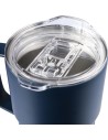 Tazas térmicas take-away de acero reciclado acanalado - 450ml