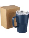 Tazas térmicas take-away de acero reciclado acanalado - 450ml