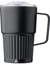 Tazas térmicas take-away de acero reciclado acanalado - 450ml