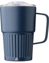 Tazas térmicas take-away de acero reciclado acanalado - 450ml