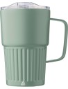 Tazas térmicas take-away de acero reciclado acanalado - 450ml