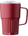 Tazas térmicas take-away de acero reciclado acanalado - 450ml