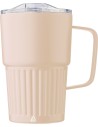 Tazas térmicas take-away de acero reciclado acanalado - 450ml