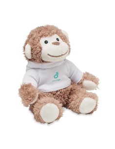 Peluches de mono con sudadera