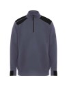 Jerséis bicolor con media cremallera y cuello alto para hombre