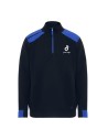 Jerséis bicolor con media cremallera y cuello alto para hombre