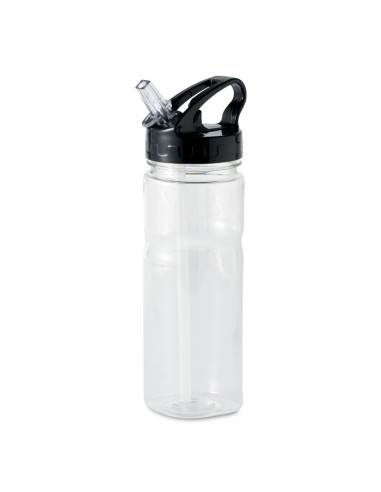 Botellas de agua deportivas con pajita 500 ml