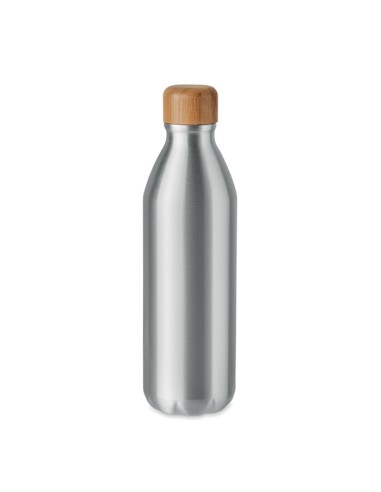 Botellas de aluminio con tapón de bambú 550 ml