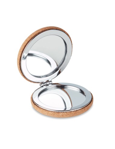 Espejos circulares de corcho natural