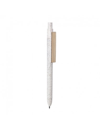Bolígrafos con clip fabricado en bambú