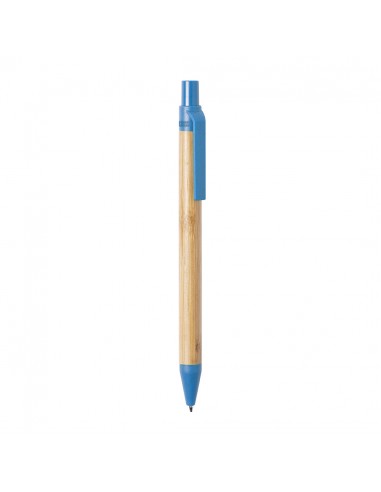 Bolígrafos fabricados en bambú y caña de trigo