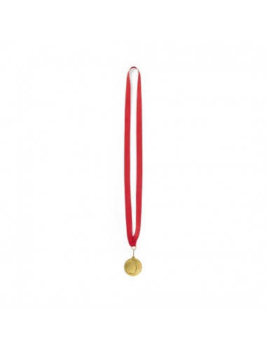Medallas metálicas con acabado dorado