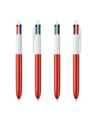 Bolígrafos Bic de 4 colores glacé