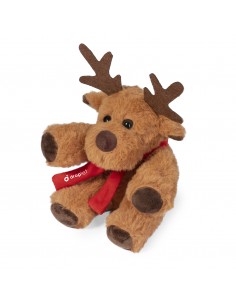 Renos de peluche con bufanda