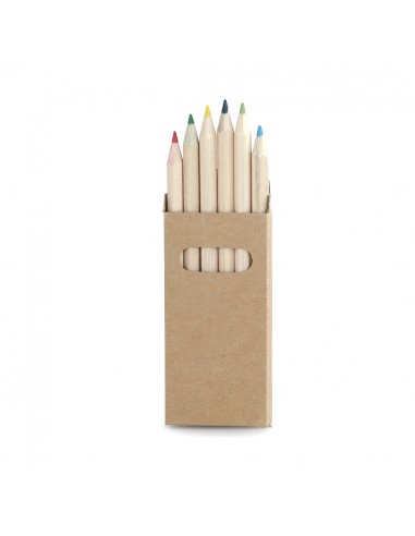 Cajas de 6 lápices de colores de madera