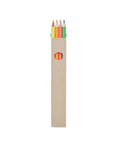 Sets de  4 lápices de colores largos