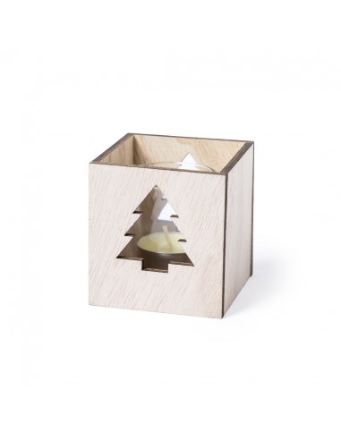 Velas aromáticas con caja en formas navideñas