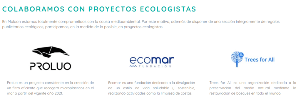 Colaboraciones con entidades ecologistas para realizar productos publicitarios