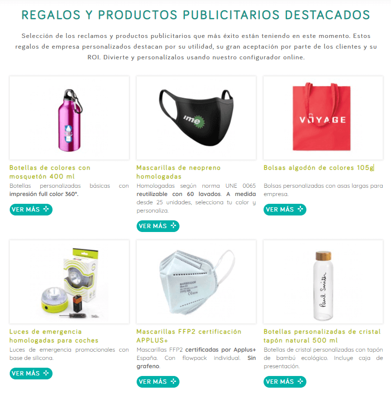 Regalos y productos publicitarios