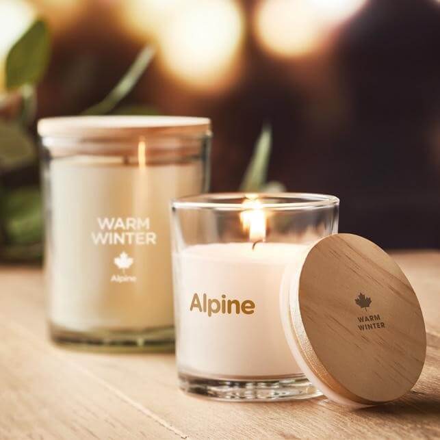 Velas personalizadas para invierno
