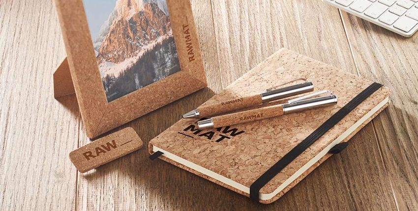 10 Materiales ECO para un merchandising sostenible - Productos personalizados de corcho