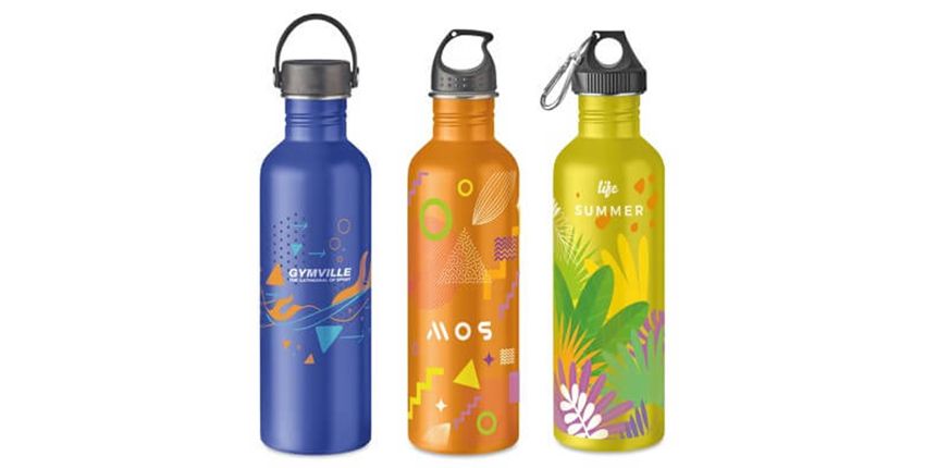 Merchandising para ferias y congresos - ventajas y artículos para regalar - Botellas personalizadas para ferias o congresos