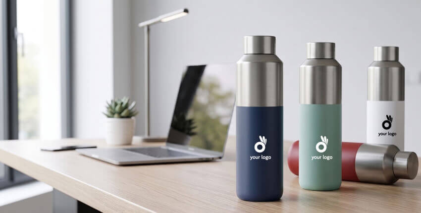 botellas-termicas-acero-reciclado-merchandising-vuelta-oficina