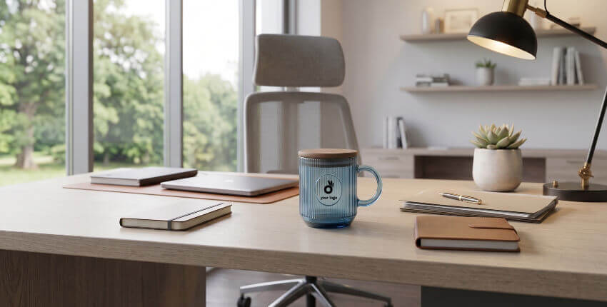 tazas-cristal-estriado-tapa-merchandising-vuelta-oficina